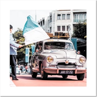 Simca Aronde Finish Line Photo Posters and Art